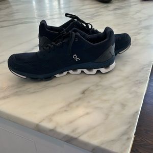 Navy blue on-clouds with also navy blue laces